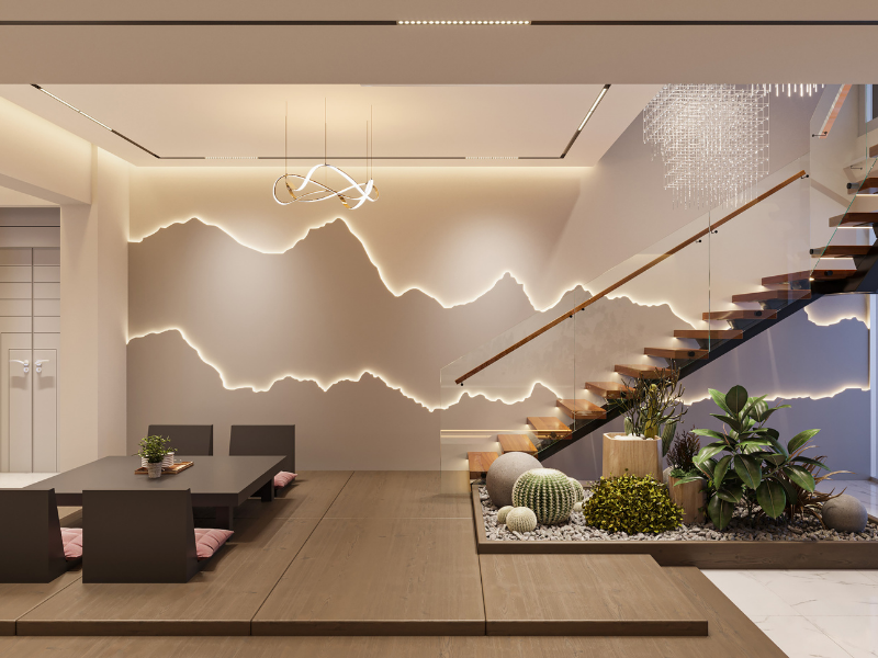 Modern renovated living space