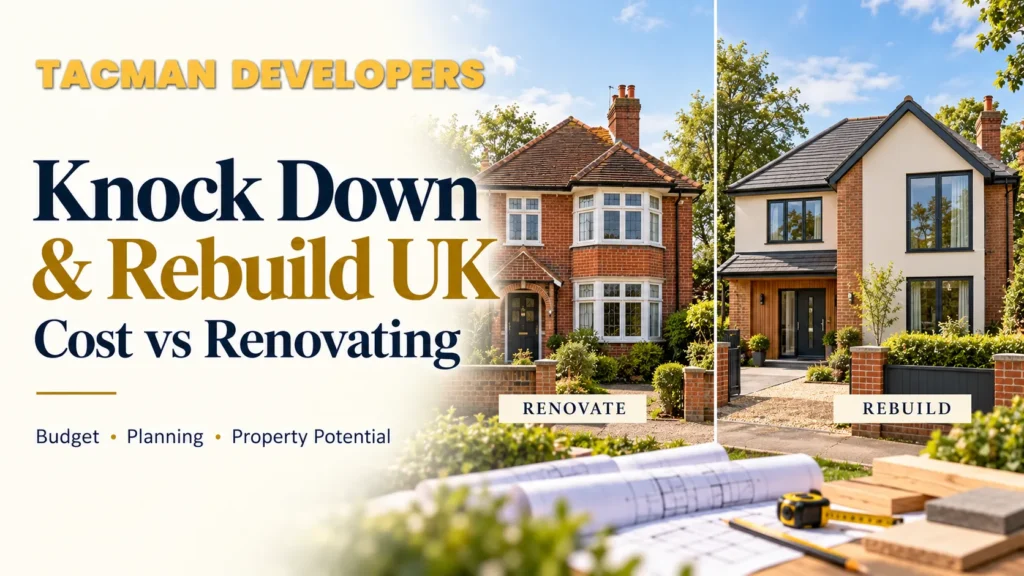 Knock Down & Rebuild UK Cost vs Renovating